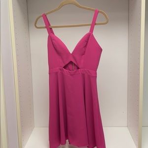 Hot pink dress